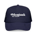 Kids Montauk, New York Trucker Hat - Youth Snapback Cap on white background