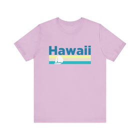 Buy lilac Hawaii T Shirt - Sailboat Graphic Hawaii Tee