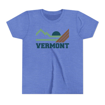 Buy heather-columbia-blue Vermont Youth Graphic Tee - Kids T Shirt