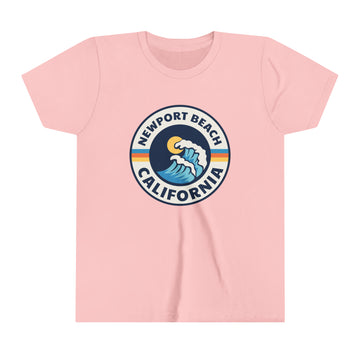 Buy pink Newport Beach, California Youth T-Shirt - Kids Newport Beach Shirt