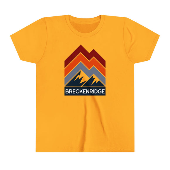 Breckenridge, Colorado Youth Shirt - Retro Mountain Breckenridge Kid's T-Shirt