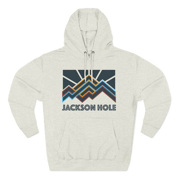 Jackson Hole, Wyoming Hoodie - Retro Mountain Unisex Sweatshirt