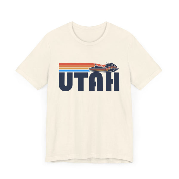 Utah T Shirt - Retro Jetski PWC Graphic Utah Tee