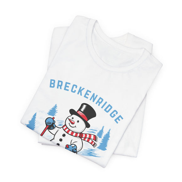 Breckenridge, Colorado T Shirt - Ski Snowman Graphic Tee
