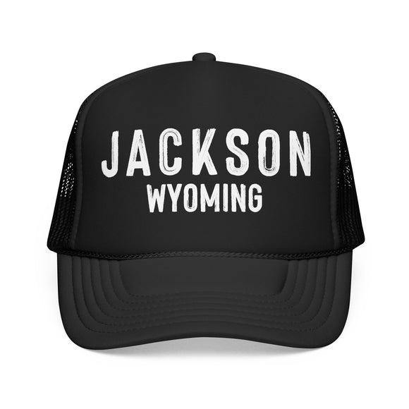Jackson, Wyoming Trucker Hat - Foam Jackson Cap