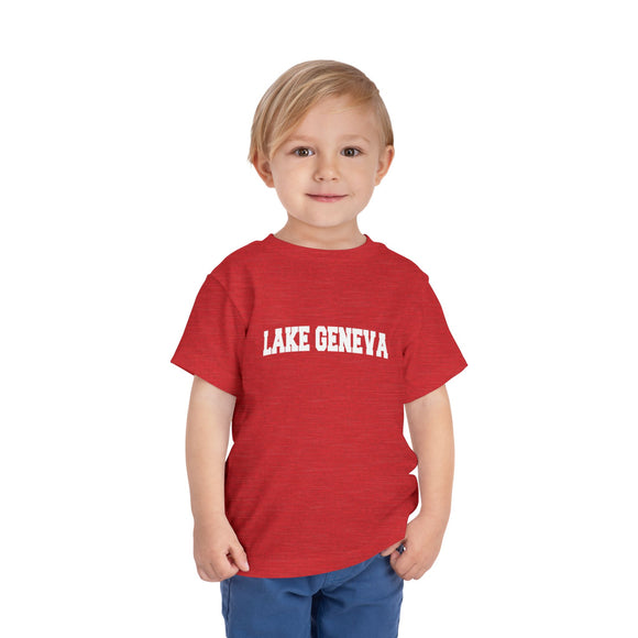 Lake Geneva, Wisconsin Toddler Graphic Tee - Kids Lake Geneva Vacation Shirt