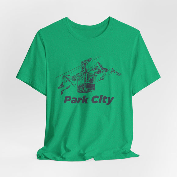 Park City Ski Lift T‑Shirt — Mountain Cable Car Graphic Tee