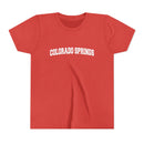 Colorado Springs, Colorado Youth Graphic Tee - Kids Colorado Springs T Shirt-5