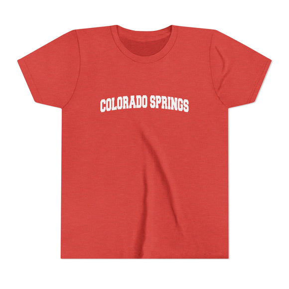 Colorado Springs, Colorado Youth Graphic Tee - Kids Colorado Springs T Shirt