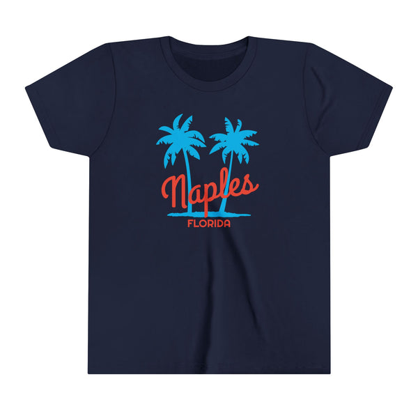Naples, Florida Youth Shirt - Retro Palm Tree Naples Kid's T-Shirt