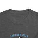 Jackson Hole, Wyoming Toddler Skiing Snowman Graphic Tee - Kids Jackson Hole T-Shirt-17