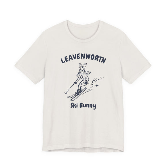 Leavenworth, Washington Ski Bunny T‑Shirt — Retro Skiing Graphic Tee
