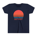Detroit, Michigan Youth Shirt - Retro 80s Detroit Kid's T-Shirt-2