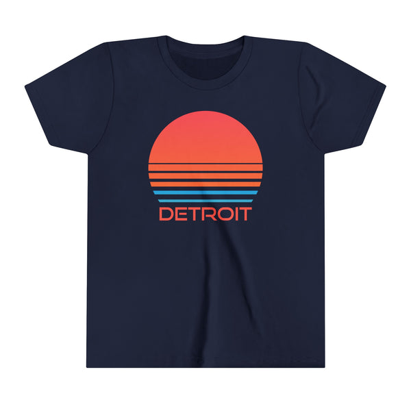 Detroit, Michigan Youth Shirt - Retro 80s Detroit Kid's T-Shirt