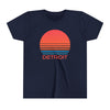Detroit, Michigan Youth Shirt - Retro 80s Detroit Kid's T-Shirt