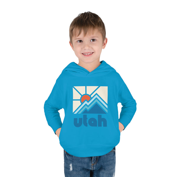 Utah Toddler Hoodie - Minimal Style Unisex Utah Toddler Sweatshirt