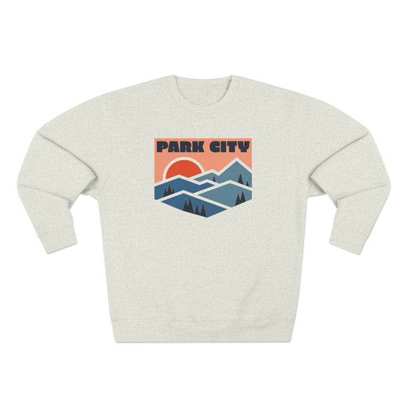 Premium Park City, Utah Mountain Graphic Sweatshirt