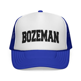 Buy royal Bozeman, Montana Collegiate Style Trucker Hat