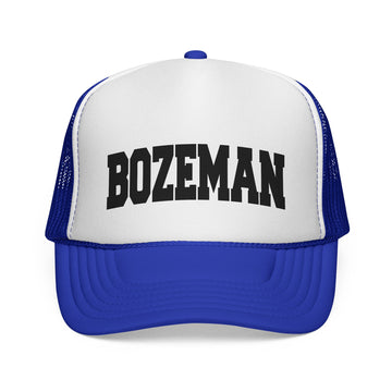 Buy royal Bozeman, Montana Collegiate Style Trucker Hat
