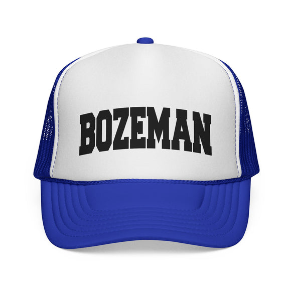 Bozeman, Montana Collegiate Style Trucker Hat