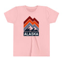 Alaska Youth Shirt - Retro Mountain Alaska Kid's T-Shirt-3