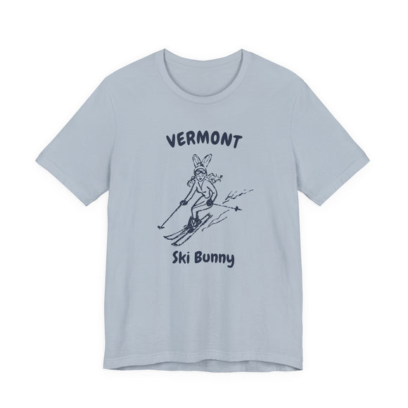 Vermont Ski Bunny T‑Shirt — Retro Skiing Graphic Tee