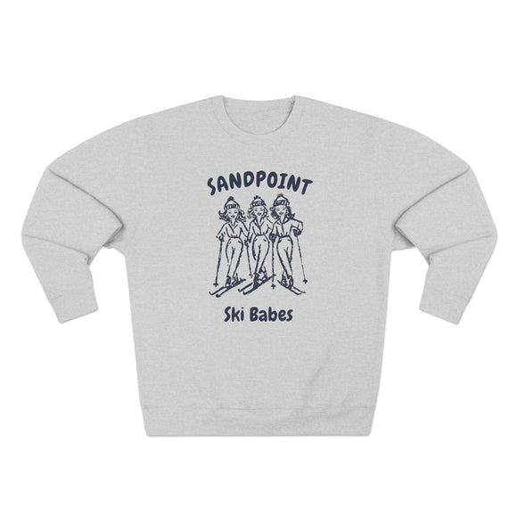 Premium Sandpoint, Idaho Ski Babes Sweatshirt