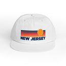 New Jersey retro sunset Surf Cap | vintage striped sun state hat-1
