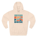 Boise, Idaho Hoodie - Retro Mountain Unisex Sweatshirt-5