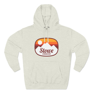 Buy oatmeal-heather Premium Stowe, Vermont Hoodie - Retro Unisex Stowe Sweatshirt