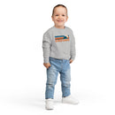 California Toddler Sweatshirt - Retro Mountain California Toddler Crewneck Sweatshirt-13