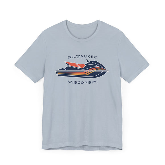 Milwaukee, Wisconsin T Shirt - Jetski Boating Graphic Tee