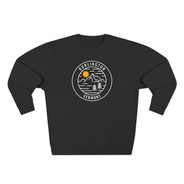 Premium Burlington, Vermont Sweatshirt - Retro Unisex Sweatshirt - 0