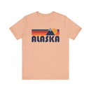 Retro Alaska T-shirt, Mountain Tee, Vintage Alaska Unisex Jersey Shirt, Outdoor Hiking Apparel-4
