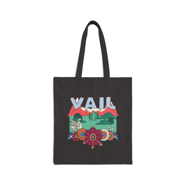 Vail, Colorado Cotton Canvas Tote Bag - 15