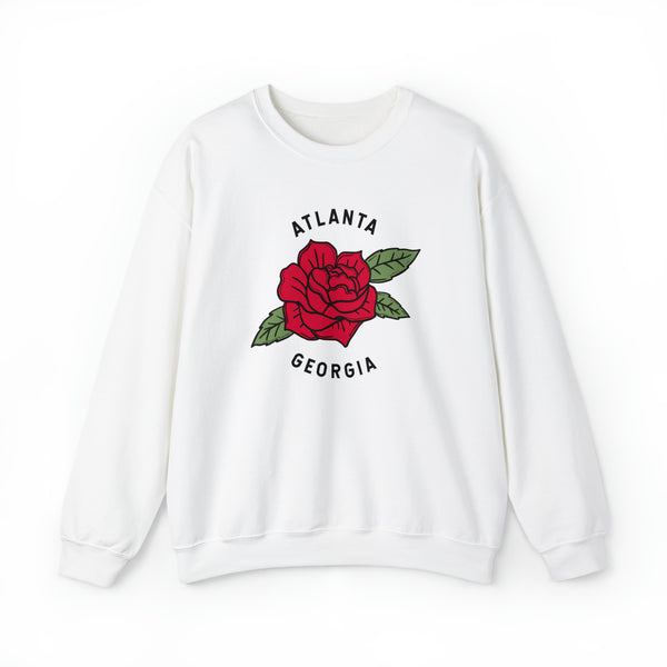 Atlanta, Georgia Sweatshirt - Unisex Rose Crewneck Atlanta Sweatshirt
