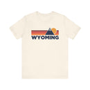 Retro Wyoming T-shirt, Mountain Tee, Vintage Wyoming Unisex Jersey Shirt, Outdoor Hiking Apparel-3