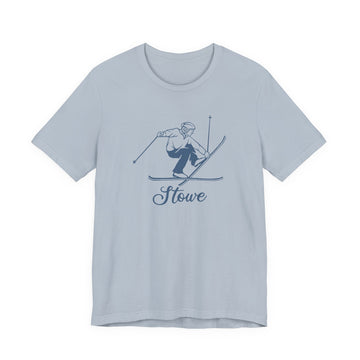 Buy light-blue Stowe, Vermont T Shirt - Vintage Ski Graphic Tee