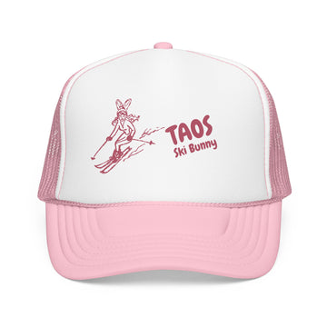Buy light-pink-white Taos, New Mexico Ski Bunny Foam Trucker Hat