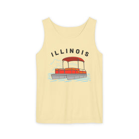 Buy butter Illinois Tank Top Unisex - Pontoon Boat - Comfort Colors - 100% Cotton