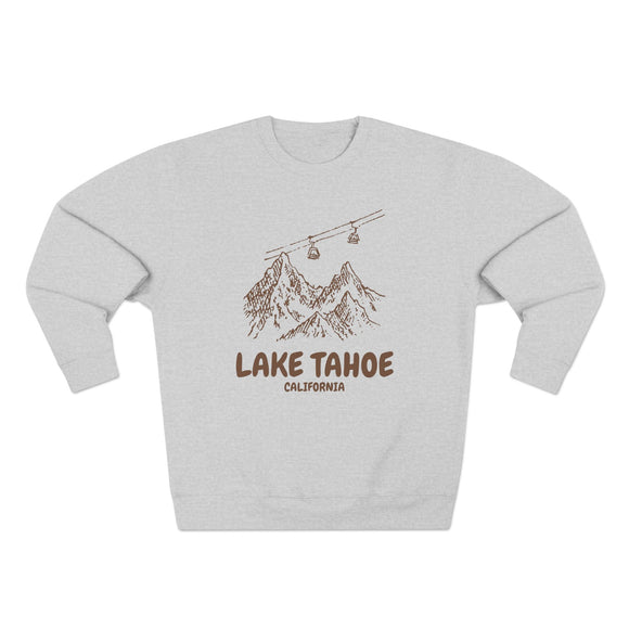 Premium Lake Tahoe, California Gondola Ski Mountain Sweatshirt