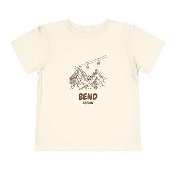 Bend, Oregon Toddler T-Shirt — Vintage Gondola Ski Mountain Tee