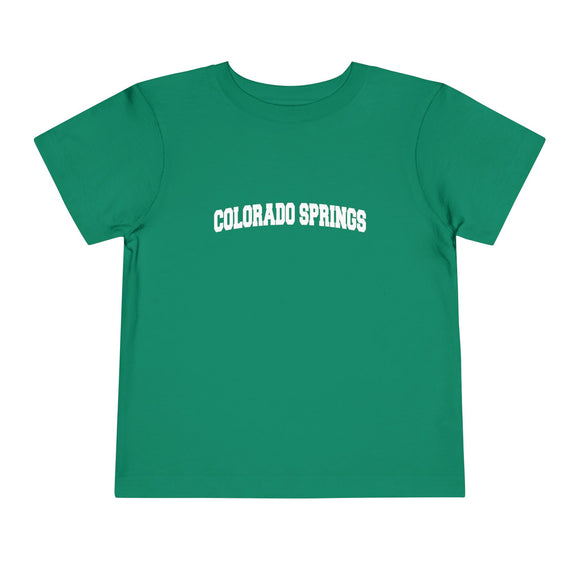 Colorado Springs, Colorado Toddler Graphic Tee - Kids Colorado Springs Vacation T-Shirt