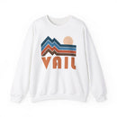 Vail, Colorado Sweatshirt Retro Mountains, Vail Unisex Graphic Crewneck-1