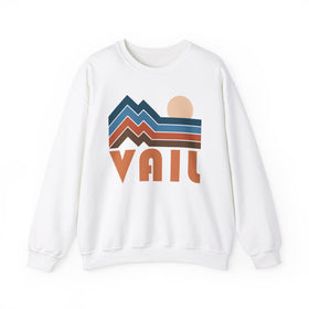 Vail, Colorado Sweatshirt Retro Mountains, Vail Unisex Graphic Crewneck