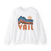 Vail, Colorado Sweatshirt Retro Mountains, Vail Unisex Graphic Crewneck