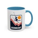 Vermont Retro Snow Skiing Mountain 11 oz Mug, Ski Lodge Decor Coffee Cup, Mountain Lover Gift, Retro Skiing Mug-10