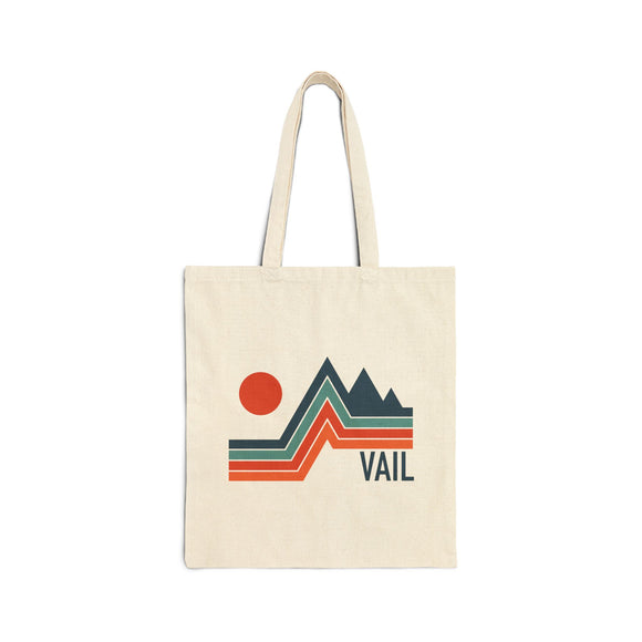 Vail, Colorado Cotton Canvas Vail Tote Bag