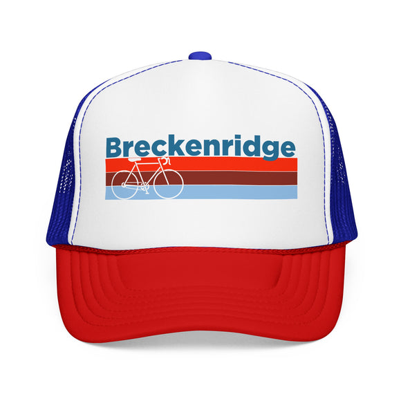 Breckenridge, Colorado Trucker Hat - Foam Breckenridge Bike Cap