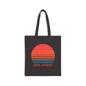 Orlando, Florida Retro 80s Cotton Canvas Orlando Tote Bag